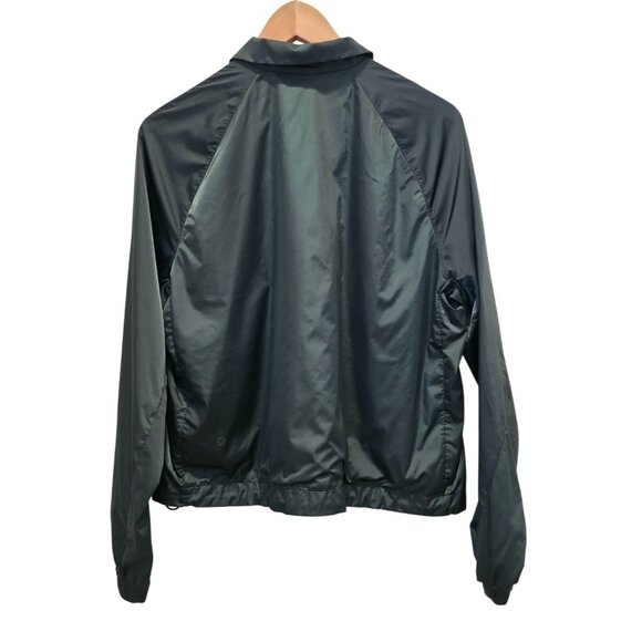 Lululemon Stretch Satin Nylon Rainforest Green Athleisure Cropped Jacket Sm - Picture 2 of 10